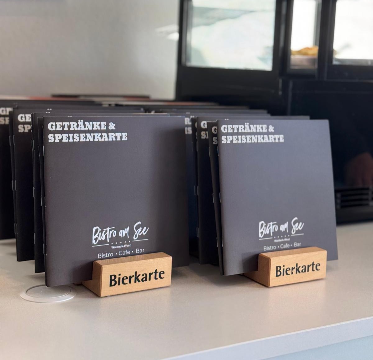 Bistro am see Speisenkarte Gestaltung und Druck