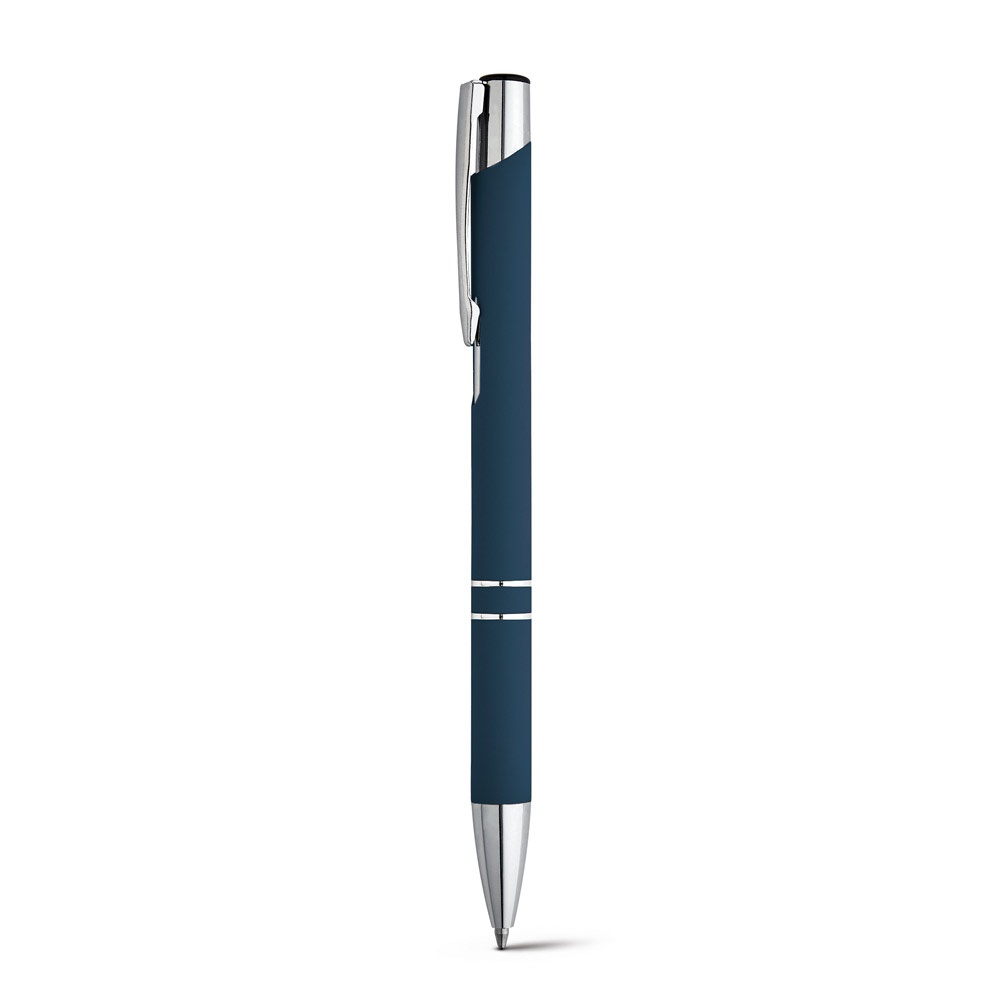 BETA SOFT. Kugelschreiber aus Aluminium mit Gummifinish mit Logo – Bild 5