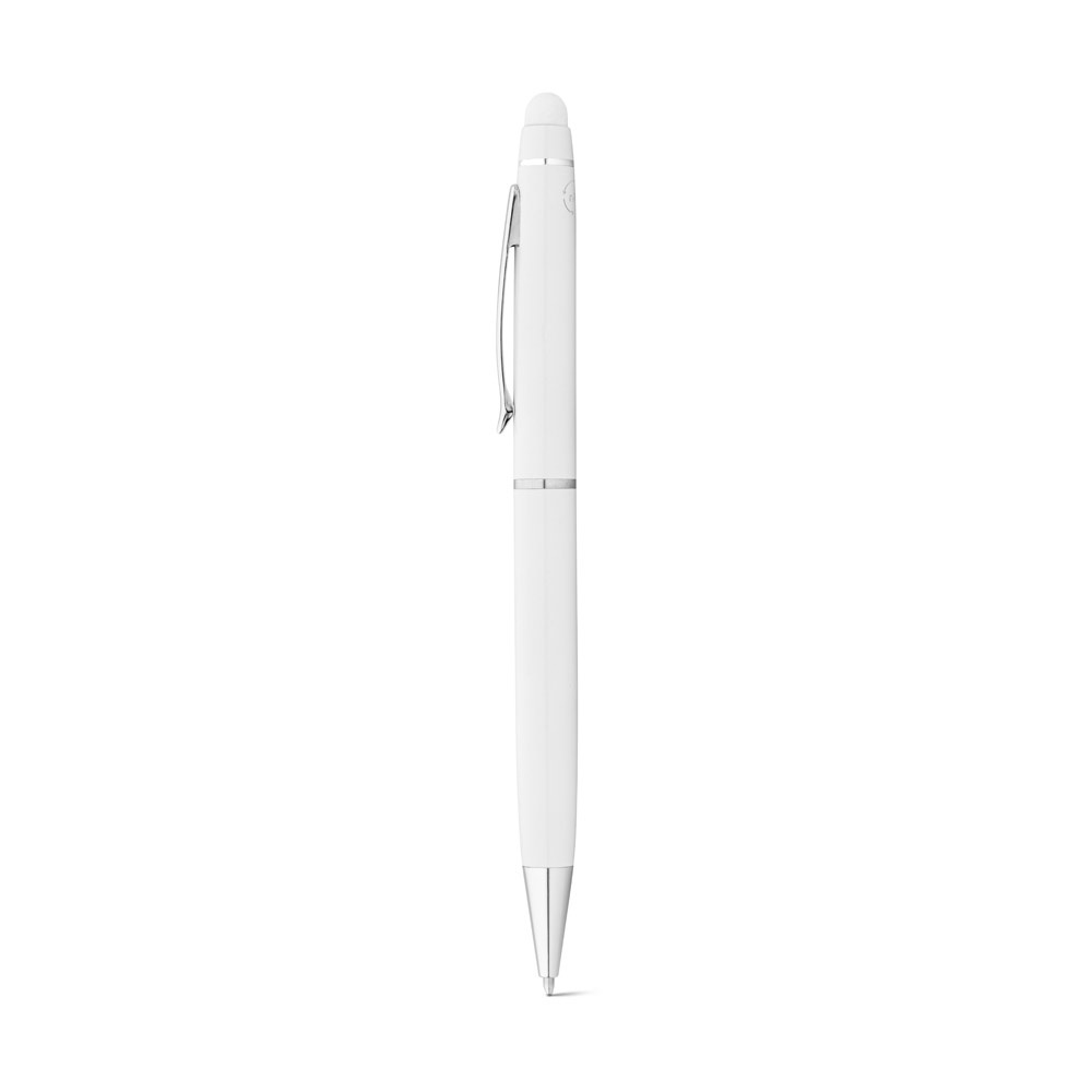 JULIE. Kugelschreiber aus recyceltes Aluminium (100 % rAL) mit Touchpen-Spitze mit Logo – Bild 3