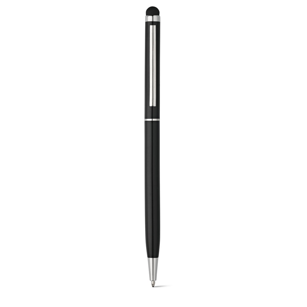 ZOE BK. Kugelschreiber aus Aluminium mit Touchpen-Spitze mit Logo – Bild 3
