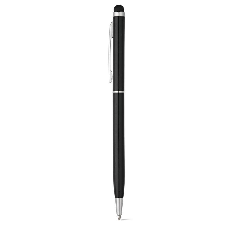 ZOE BK. Kugelschreiber aus Aluminium mit Touchpen-Spitze mit Logo – Bild 5