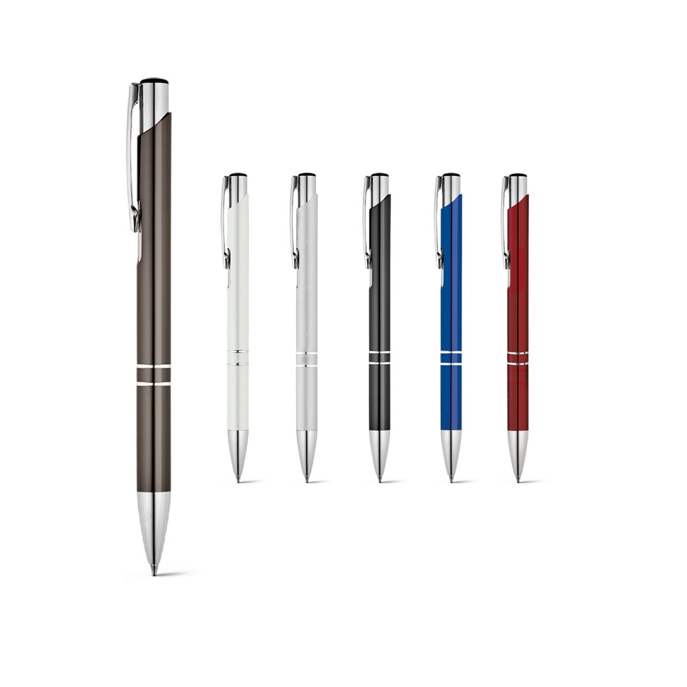BETA BK. Aluminium-Kugelschreiber mit Clip mit Logo – Bild 2