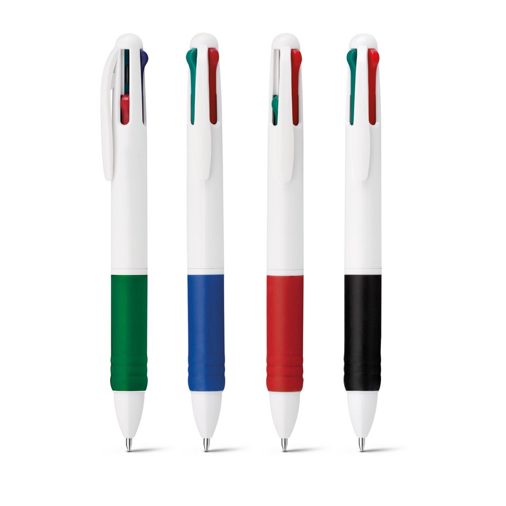 OCTUS. 4 in 1 Kugelschreiber mit 4 Minenfarben mit Logo