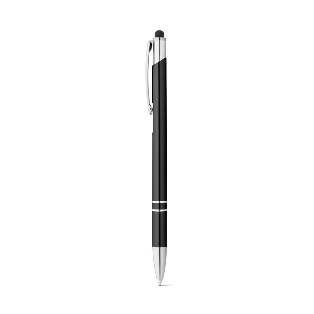 GALBA. Aluminium-Kugelschreiber mit Touch Tip und Clip mit Logo – Bild 4